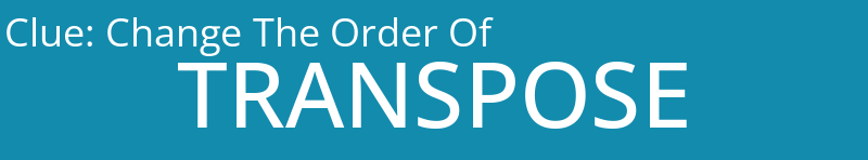 Change The Order Of