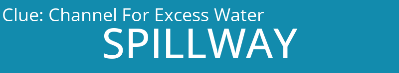 Channel For Excess Water