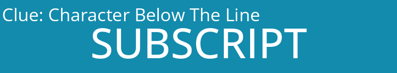 Character Below The Line