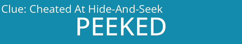 Cheated At Hide-And-Seek