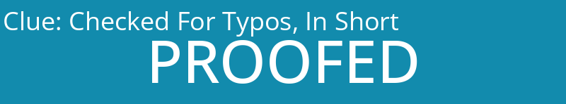 Checked For Typos, In Short