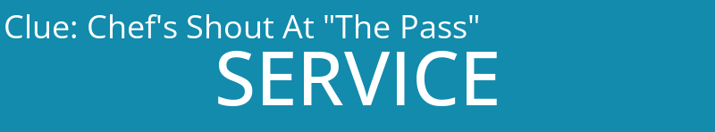 Chef's Shout At "The Pass"
