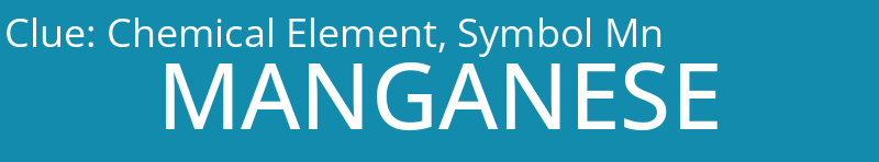 Chemical Element, Symbol Mn