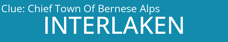 Chief Town Of Bernese Alps
