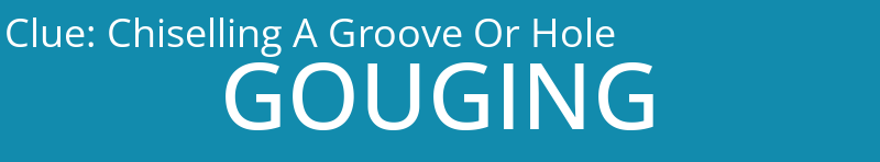 Chiselling A Groove Or Hole