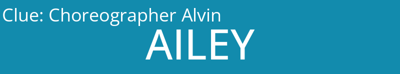 Choreographer Alvin