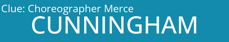 Choreographer Merce 