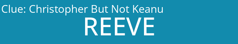 Christopher But Not Keanu