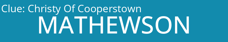 Christy Of Cooperstown