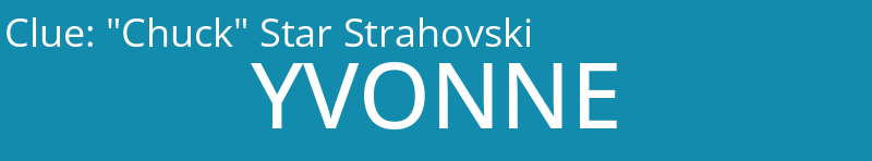 "Chuck" Star Strahovski