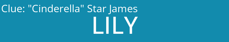 "Cinderella" Star James