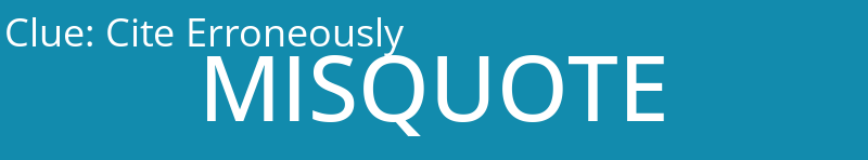 Cite Erroneously