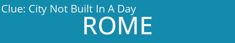 City Not Built In A Day