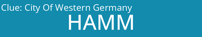 City Of Western Germany