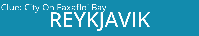 City On Faxafloi Bay