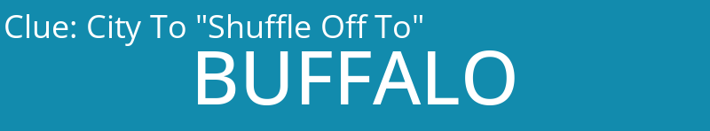 City To "Shuffle Off To"