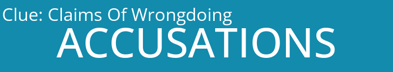 Claims Of Wrongdoing