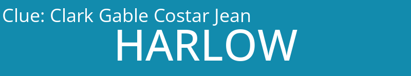 Clark Gable Costar Jean