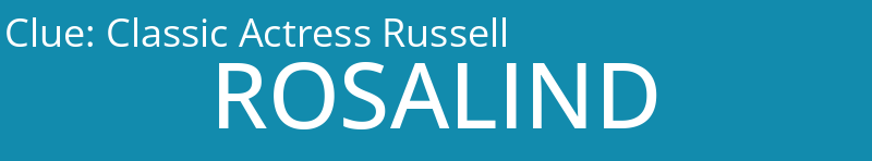 Classic Actress Russell