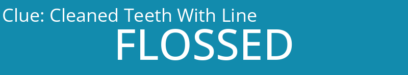 Cleaned Teeth With Line