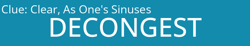 Clear, As One's Sinuses