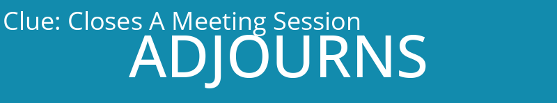 Closes A Meeting Session