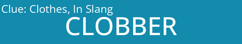 Clothes, In Slang