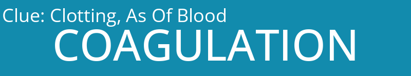 Clotting, As Of Blood