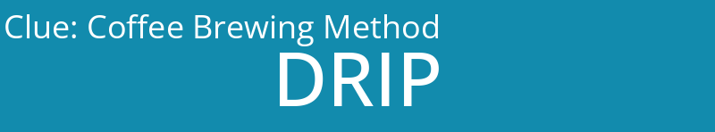 Coffee Brewing Method