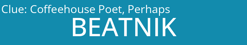 Coffeehouse Poet, Perhaps