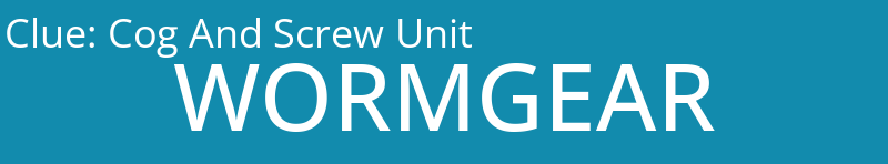 Cog And Screw Unit