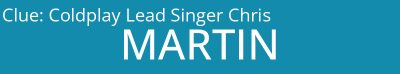 Coldplay Lead Singer Chris