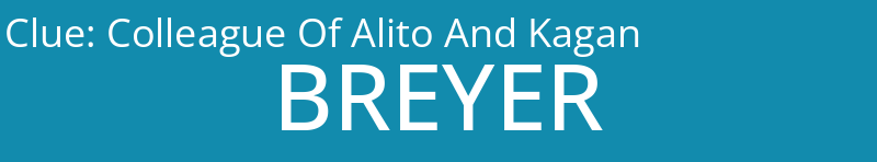 Colleague Of Alito And Kagan