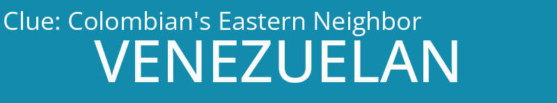 Colombian's Eastern Neighbor