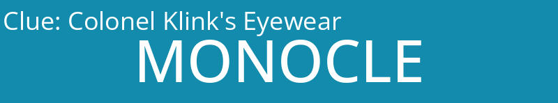 Colonel Klink's Eyewear