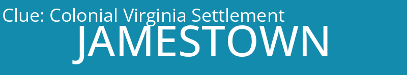 Colonial Virginia Settlement