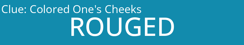 Colored One's Cheeks