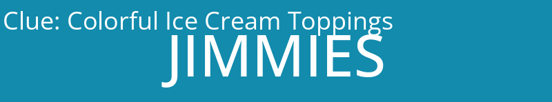 Colorful Ice Cream Toppings