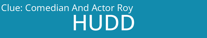 Comedian And Actor Roy