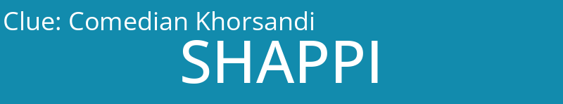 Comedian Khorsandi