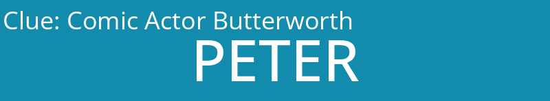 Comic Actor Butterworth