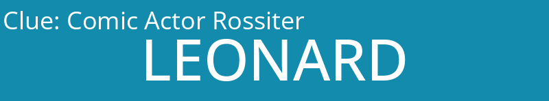 Comic Actor Rossiter