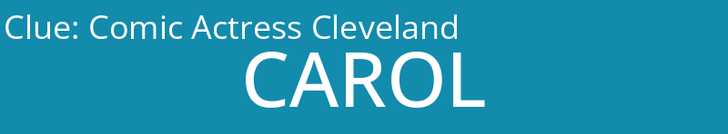 Comic Actress Cleveland