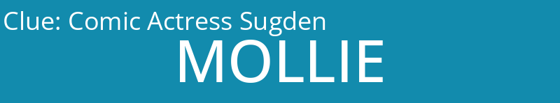 Comic Actress Sugden