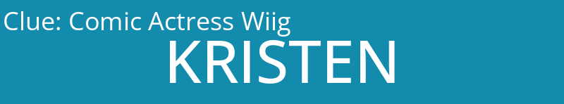 Comic Actress Wiig