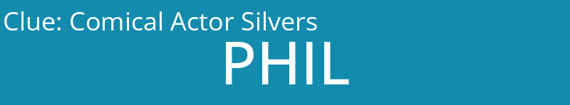 Comical Actor Silvers