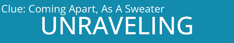 Coming Apart, As A Sweater