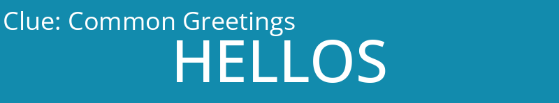 Common Greetings