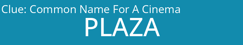 Common Name For A Cinema