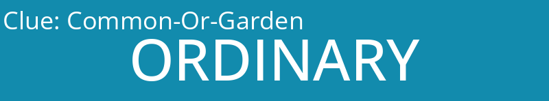 Common-Or-Garden
